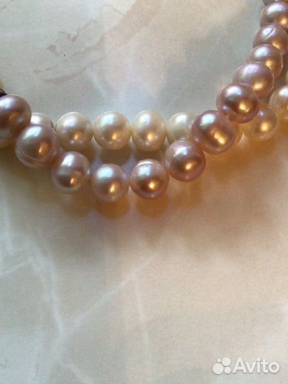 Жемчуг натуральный бусы браслет
