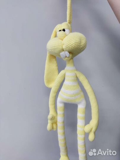 Мягкие игрушки вязанные заяц