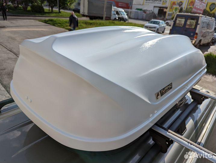 Автобокс на крышу Turino 410л, 177х46х81, Белый
