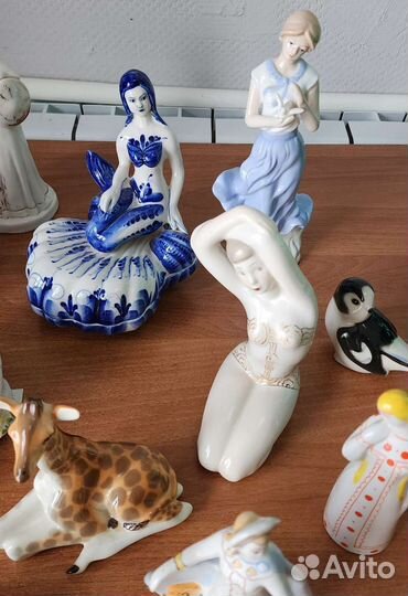 13 фарфоровых статуэток советские