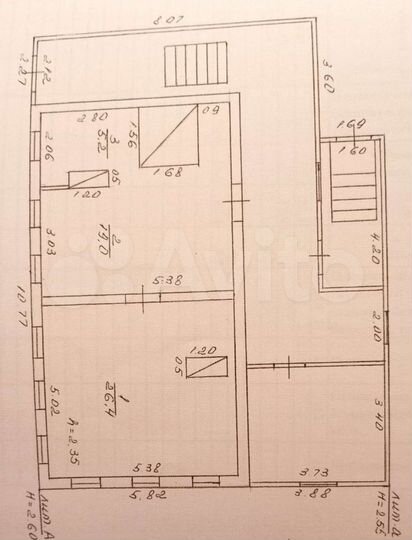Дом 50,6 м² на участке 50 сот.