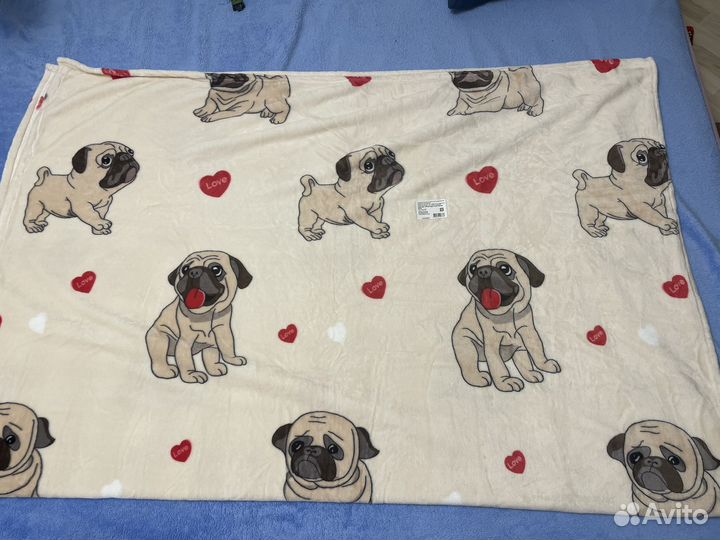 Плед детский покрывало на кровать велсофт