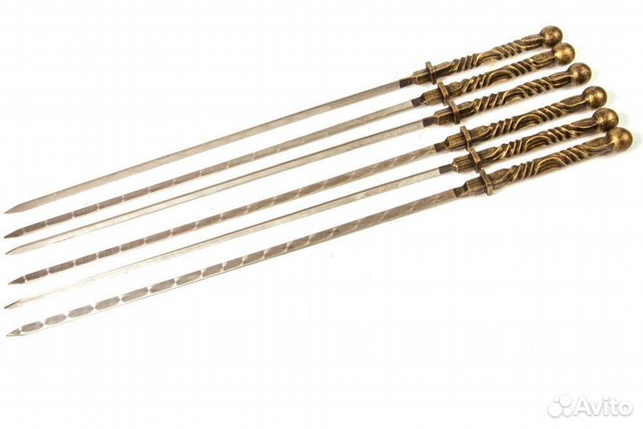 Каминный набор Щит-подставка Барс на 6 шампуров Эв