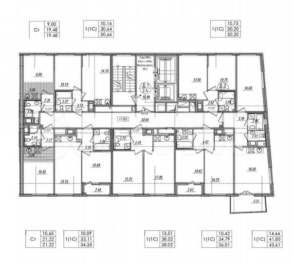 1-к. квартира, 38,2 м², 10/15 эт.