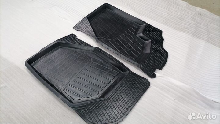 Коврики Гранта и Лада Калина резиновые передние