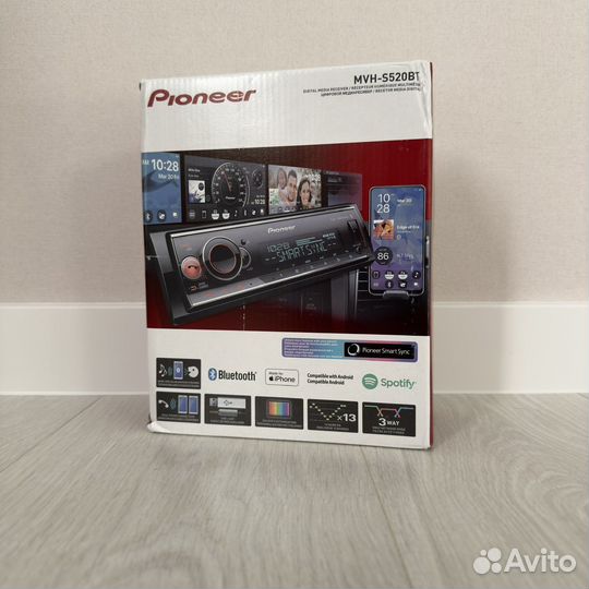 Новая Автомагнитола Pioneer MVH-S520BT