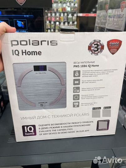 Весы напольные polaris 1886 iq home