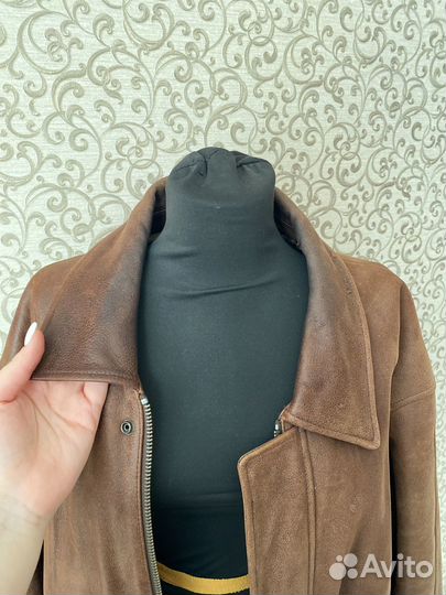 Кожаная куртка мужская бу