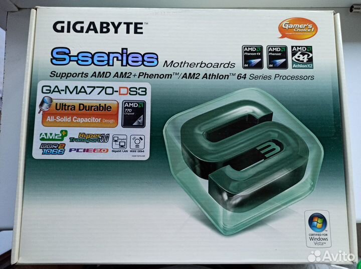 Материнская плата Gigabyte GA-MA770-DS3 нерабочая
