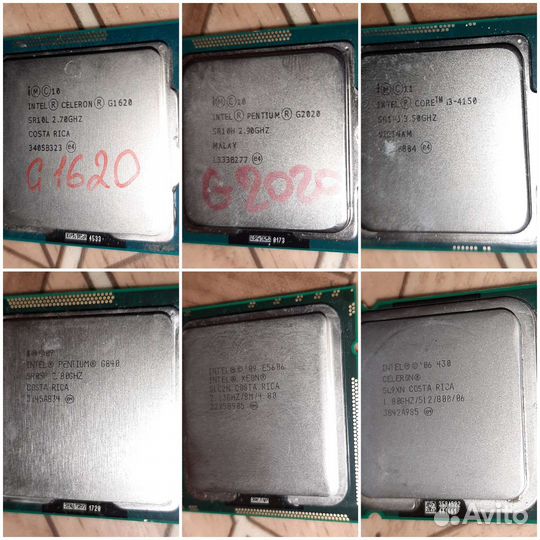 Процессоры на пк и ноут