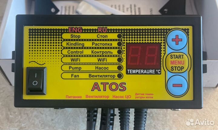 Контроллер Atos Wi-Fi для твердотопливных котлов