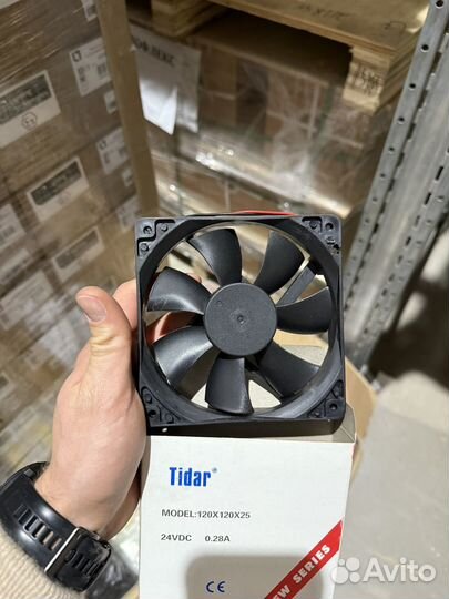Вентилятор tidar кулер 120х120х25 24v 0.25A
