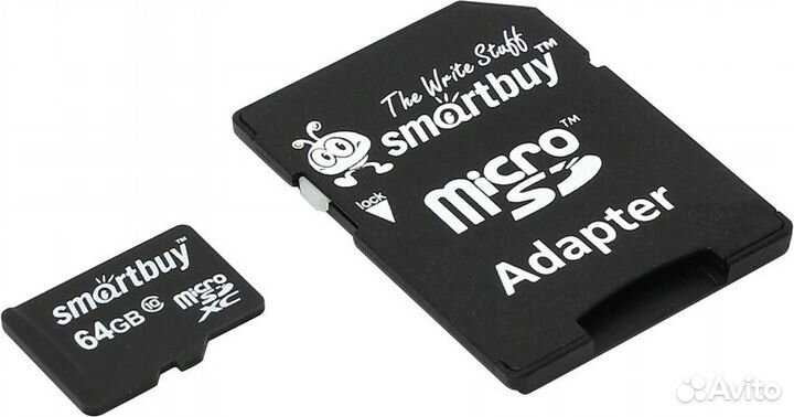 Microsdxc 64 GB SmartBuy Class 10 UHS-I + адаптер
