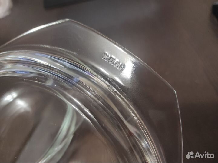 Стеклянная кастрюля Simax новая 2л