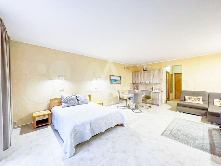 1-к. апартаменты, 59 м², 2/6 эт.