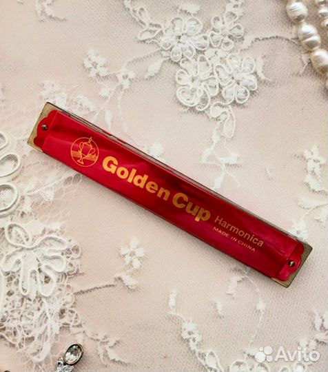Гармошка губная Harmonica Golden Cup