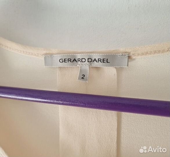 Футболка топ gerard darel s m лен шелк