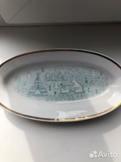 Селедочница фарфор СССР