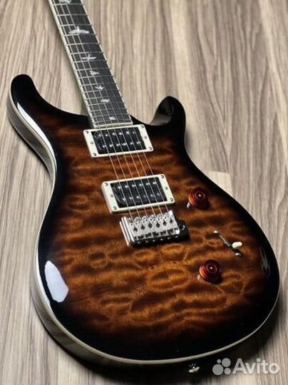 Электрогитара PRS SE Custom 24 Quilt Black Gold Bu