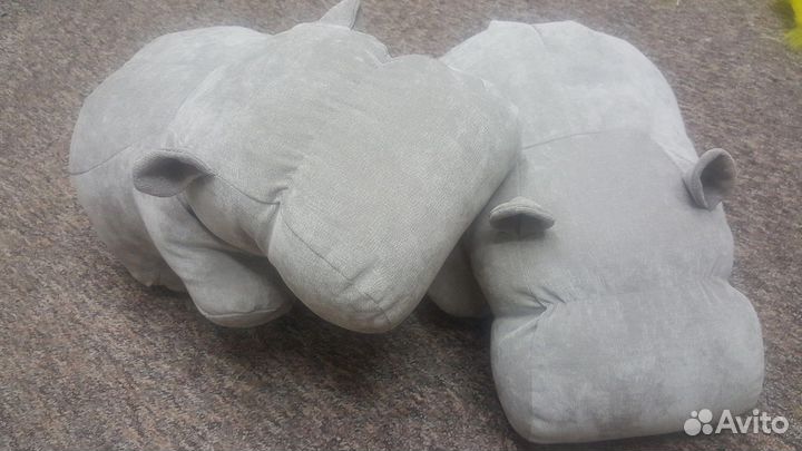 Диванная подушка - игрушка «Бегемот»