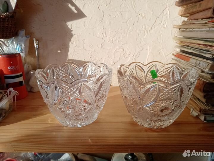 Салатник советский хрустальный