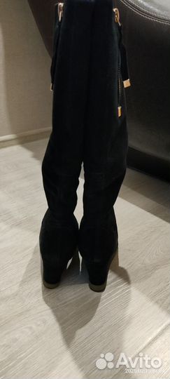 Сапоги женские натуральная замша и мех