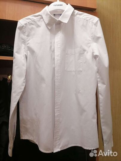 Рубашка белая в школу 152