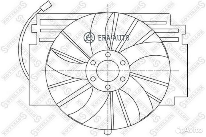 Stellox 2999365SX 29-99365-SX вентилятор охлаждени