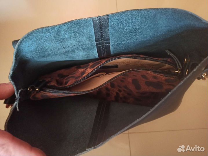 Сумка стильная, кожа