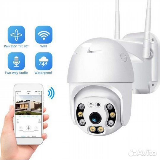 Топ видеонаблюдение Wifi уличная 4 мп камера R-cam