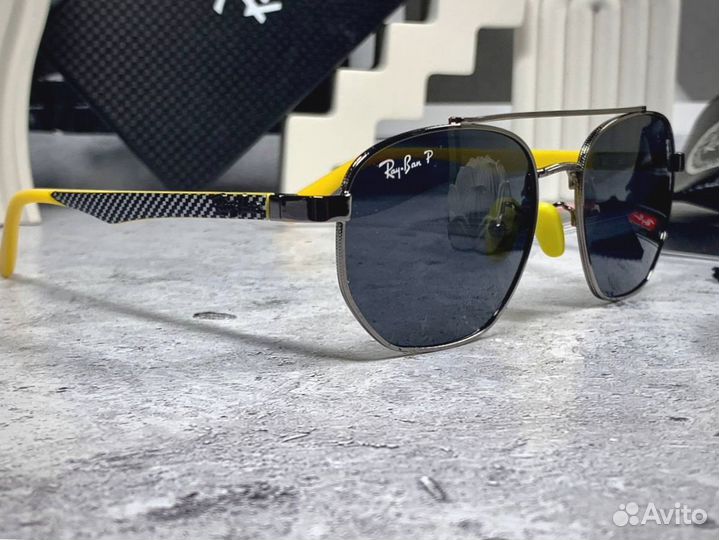 Очки Ray Ban Ferrari желтые