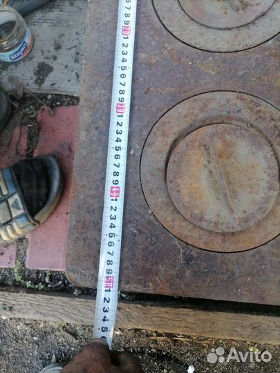 Плита чугунная на печь бу