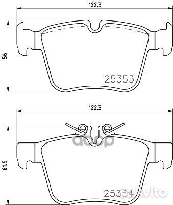 К-т дисков. тормоз. колодок P50122 Brembo