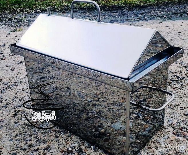 Коптильня 1,5-2мм все размеры с плоской крышей