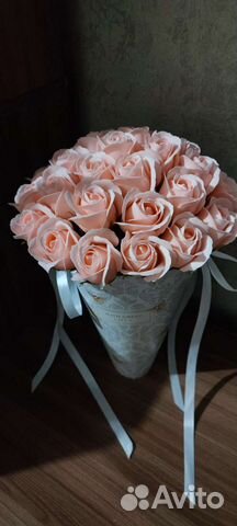 Букет из мыльных роз