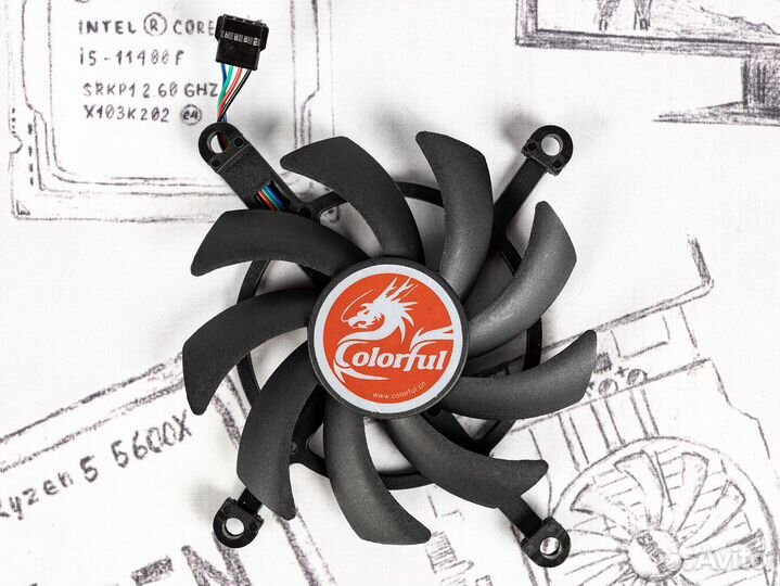 Вентилятор для Colorful NB RTX 2060 Super 1660