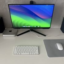 Mac Mini M2 + apple мышь+apple клавиатура+монитор