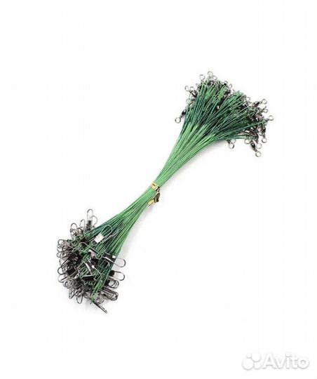 Поводок рыболовный, стальная нить, 25см