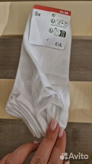 Носки женские 5 пар Германия белые новые