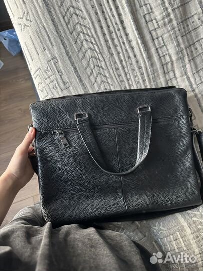 Сумка для ноутбука кожаная