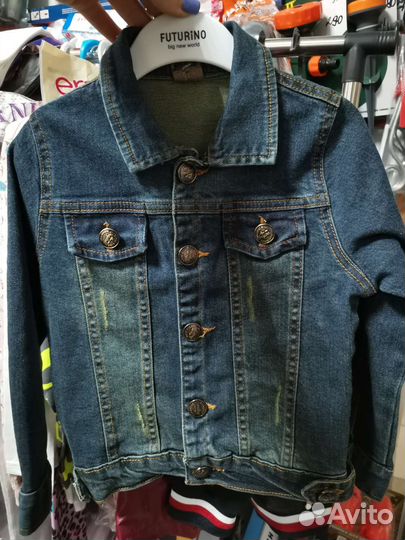 Джинсовая куртка для мальчика 86 92