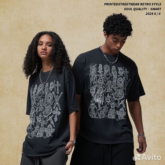 Новая мужская футболка в готическом стиле