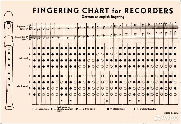 Hohner B9560 - Блокфлейта сопрано барочная система