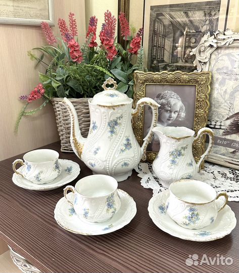 Антикварный кофейный набор 