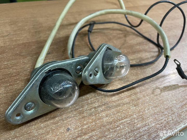 Фонарь подсветки заднего номера Москвич 412 (2шт)