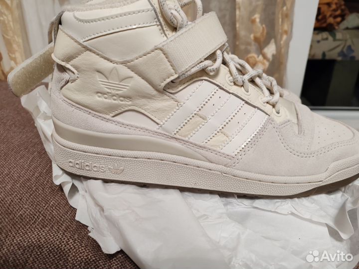 Adidas forum mid x icy park бежевые