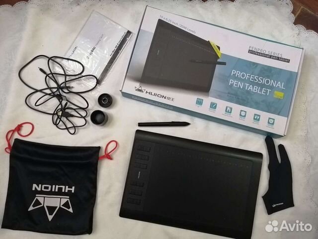 Графический планшет huion 1060pro+