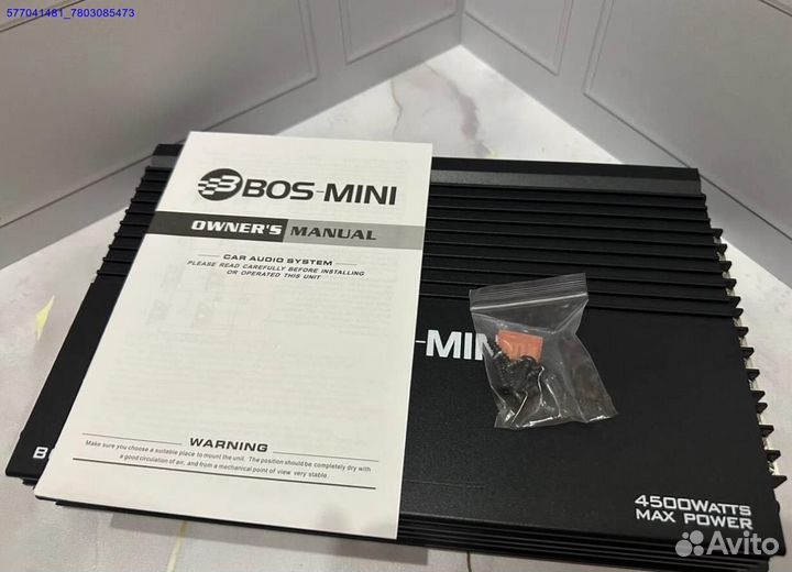 Новый усилитель BOS mini BOS-46.4 4500W