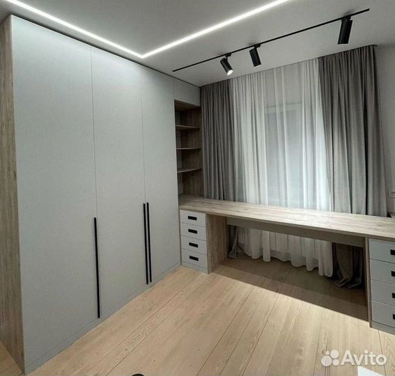 Рабочая зона с кроватью