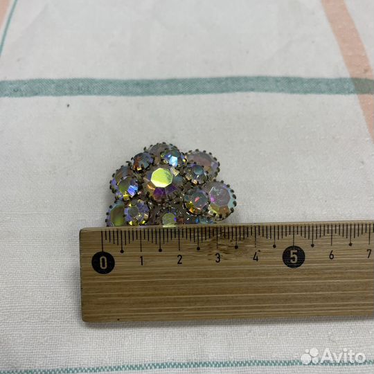 Старинная брошь аврора бореалис СССР чехословакия